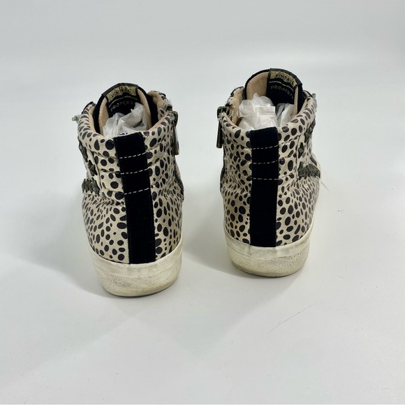 Vintage Havana revenge 8 Black Gold‎ leopard high top fashion sneakers GGDB - Picture 6 of 10